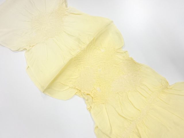 正絹　絽　絞り　夏用帯揚げ